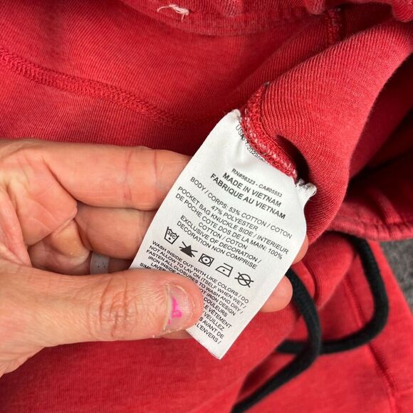 Nike NSW Tech Fleece Joggers Red Black Men's M Sweatpants Tapered Leg - Picture 5 of 11